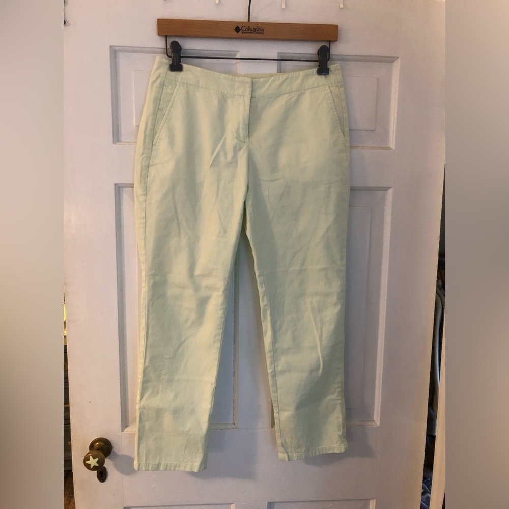 J. Jill Pale Mint Chino Pants